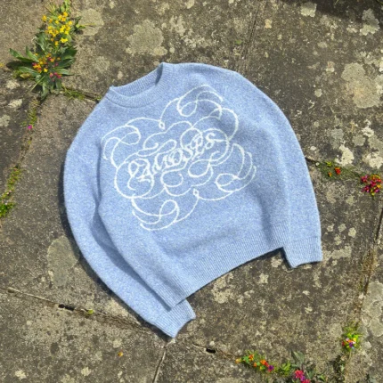 Amoses Azure Fluffy Knit